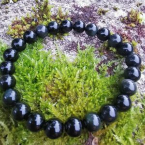 Bracelet Obsidienne œil céleste diamètre 8 mm