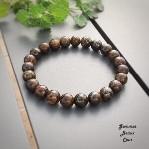 Bracelet Bronzite diamètre 8 mm
