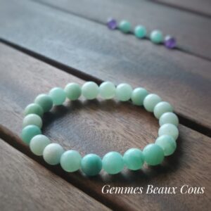 Bracelet Amazonite diam 8 mm