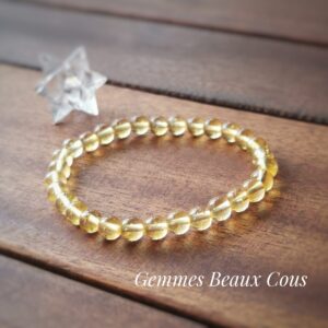 Bracelet Citrine diam 6 mm